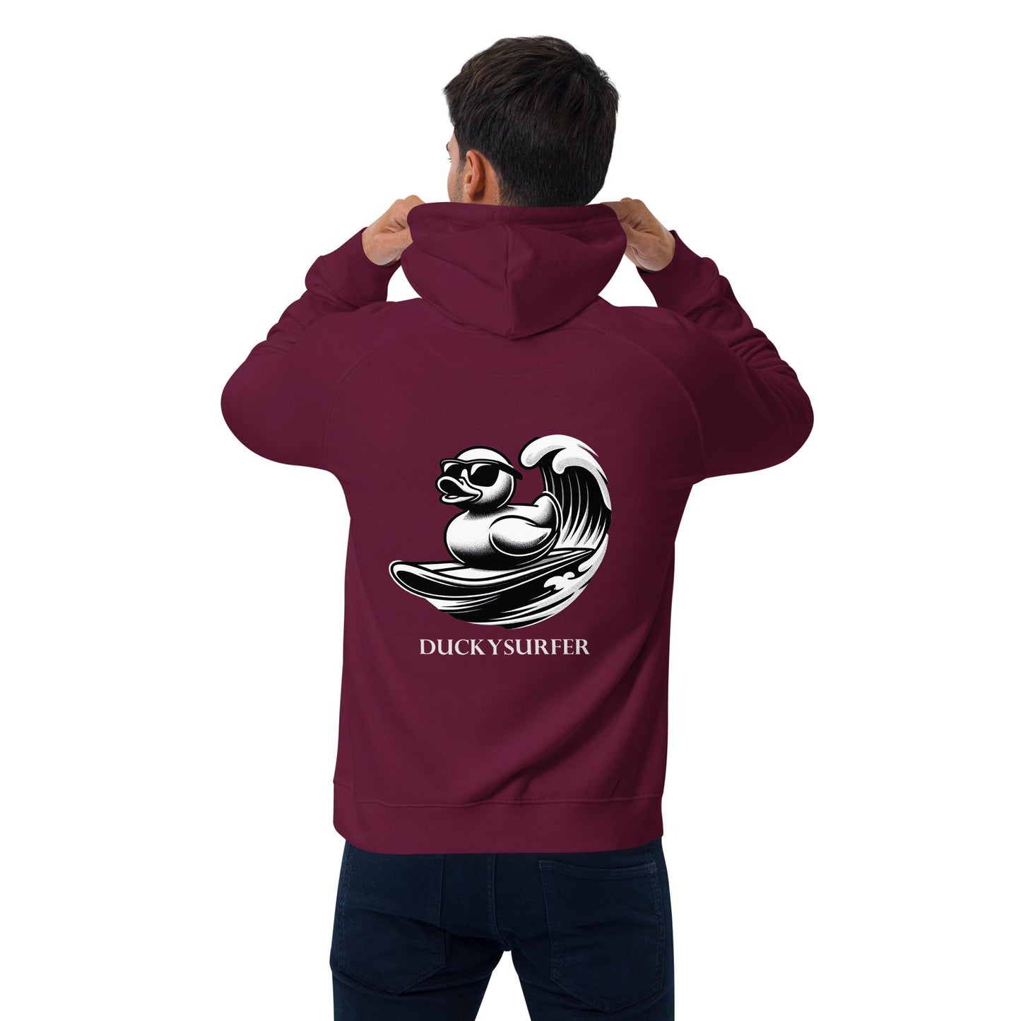 DUCKYSURFER Hoodie (White Text)