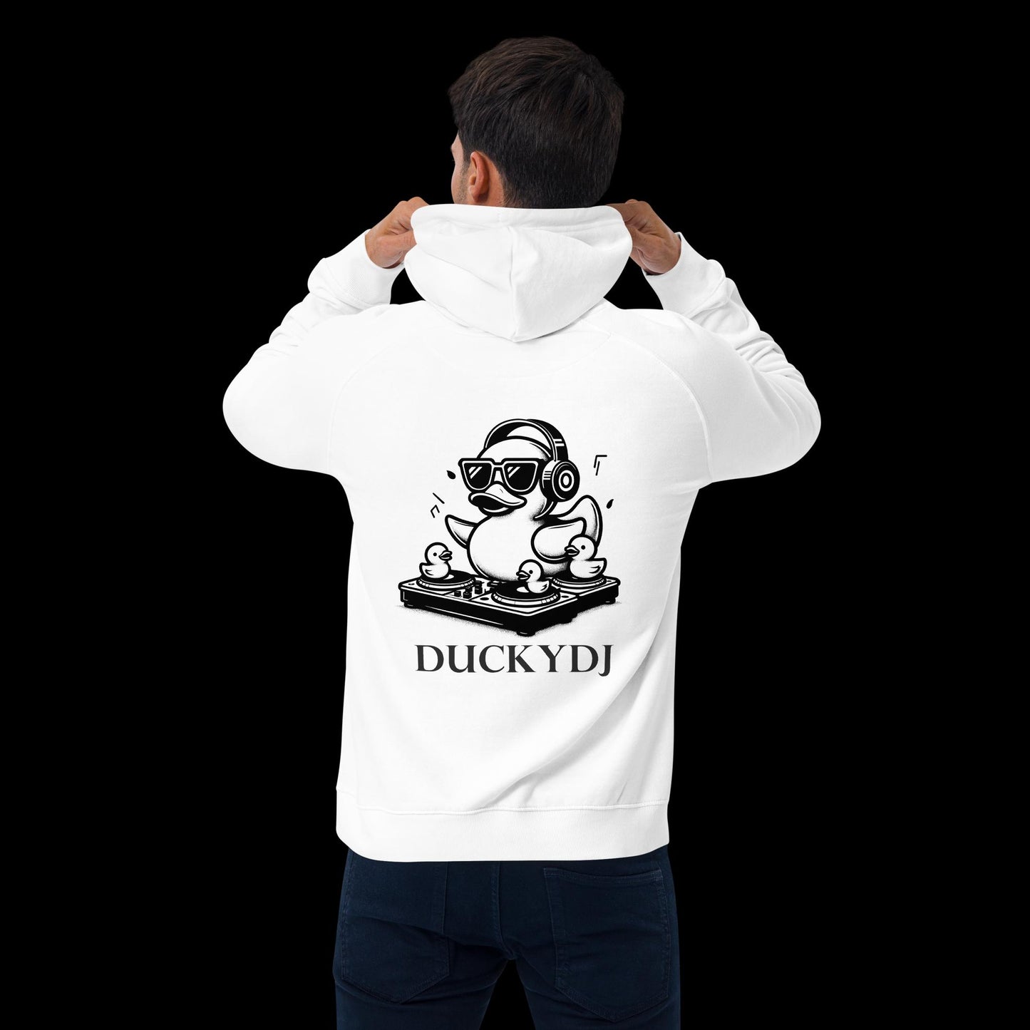 DUCKYDJ Hoodie (Black Text)